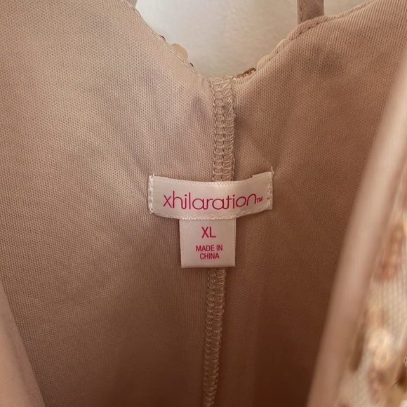 Xhilaration Gold Sparkle Dress - Picture 3 of 5